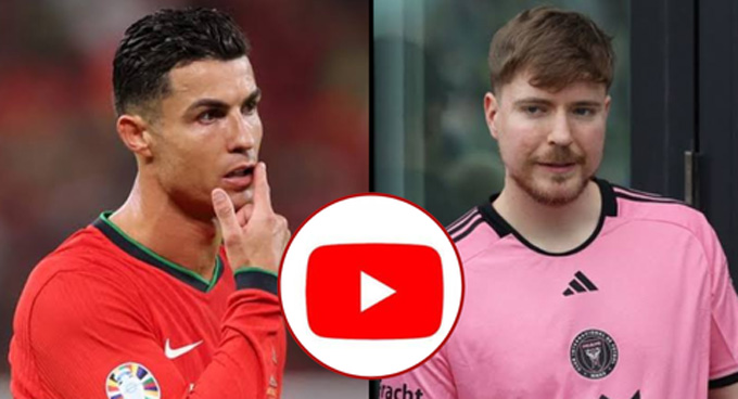 Ronaldo đang “nóng mắt” với MrBeast