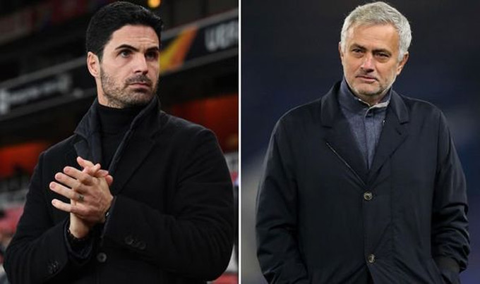 Mourinho có lẽ cũn phải thán phục chiến thuật "dựng xe bus" của Arteta ở trận thắng Tottenham